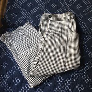 Silence and noise checkered fitted pants